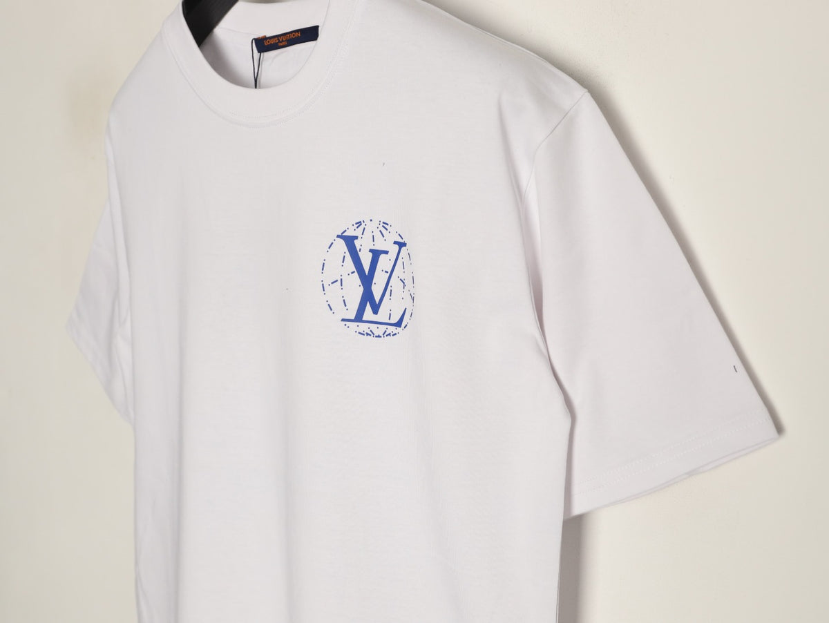 Louis Vuitton Globe Slogan Back-Print T-Shirt - White