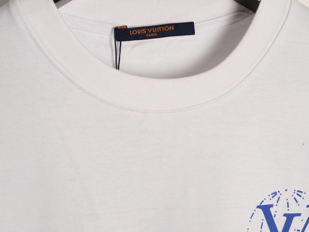 Louis Vuitton Globe Slogan Back-Print T-Shirt - White