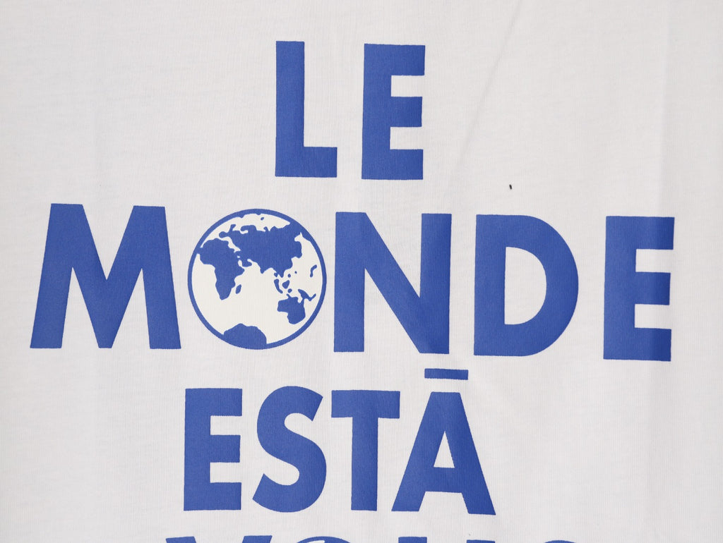 Louis Vuitton Globe Slogan Back-Print T-Shirt - White