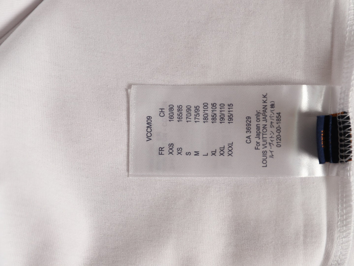 Louis Vuitton Globe Slogan Back-Print T-Shirt - White