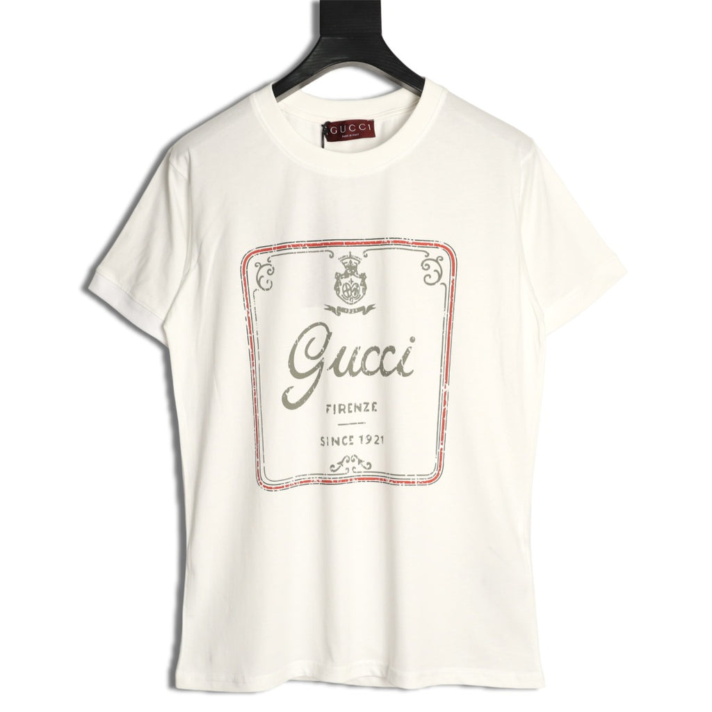 Gucci 26SS Vintage Emblem Graphic T-Shirt - White
