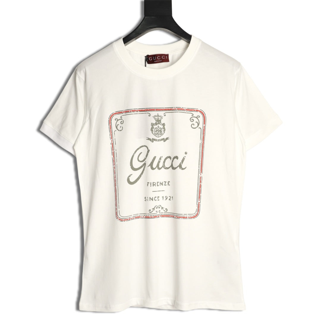 Gucci 26SS Vintage Emblem Graphic T-Shirt - White