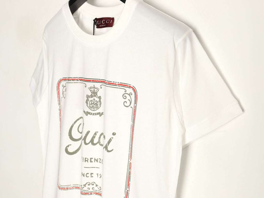 Gucci 26SS Vintage Emblem Graphic T-Shirt - White