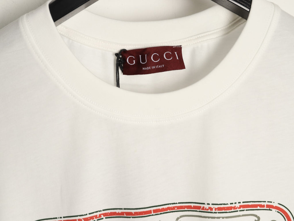 Gucci 26SS Vintage Emblem Graphic T-Shirt - White