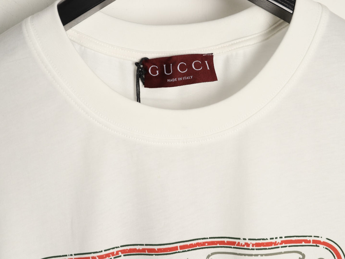 Gucci 26SS Vintage Emblem Graphic T-Shirt - White