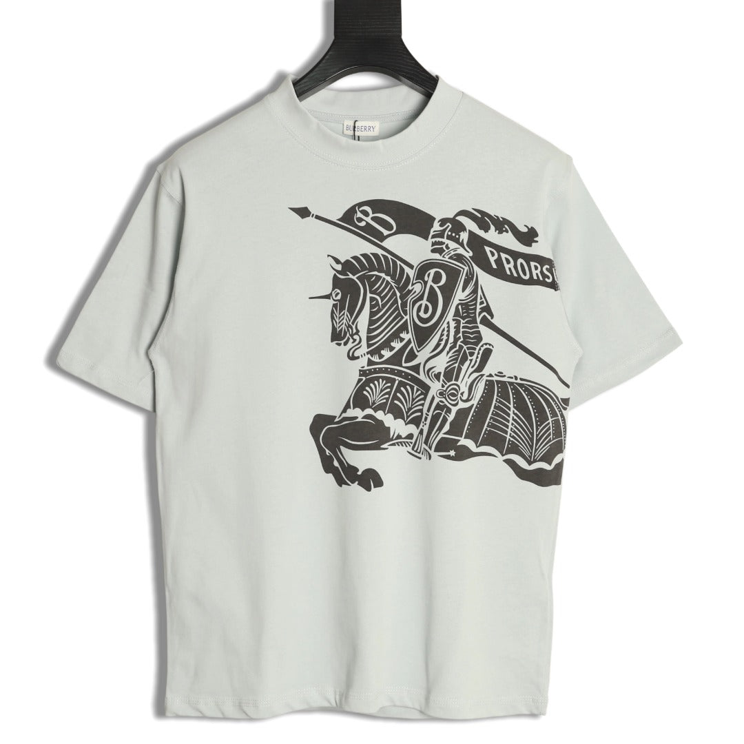 Burberry Equestrian Knight Graphic Short-Sleeve T-Shirt - Off-White