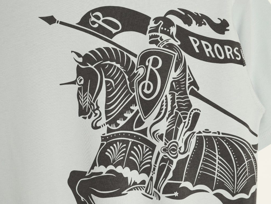 Burberry Equestrian Knight Graphic Short-Sleeve T-Shirt - Off-White