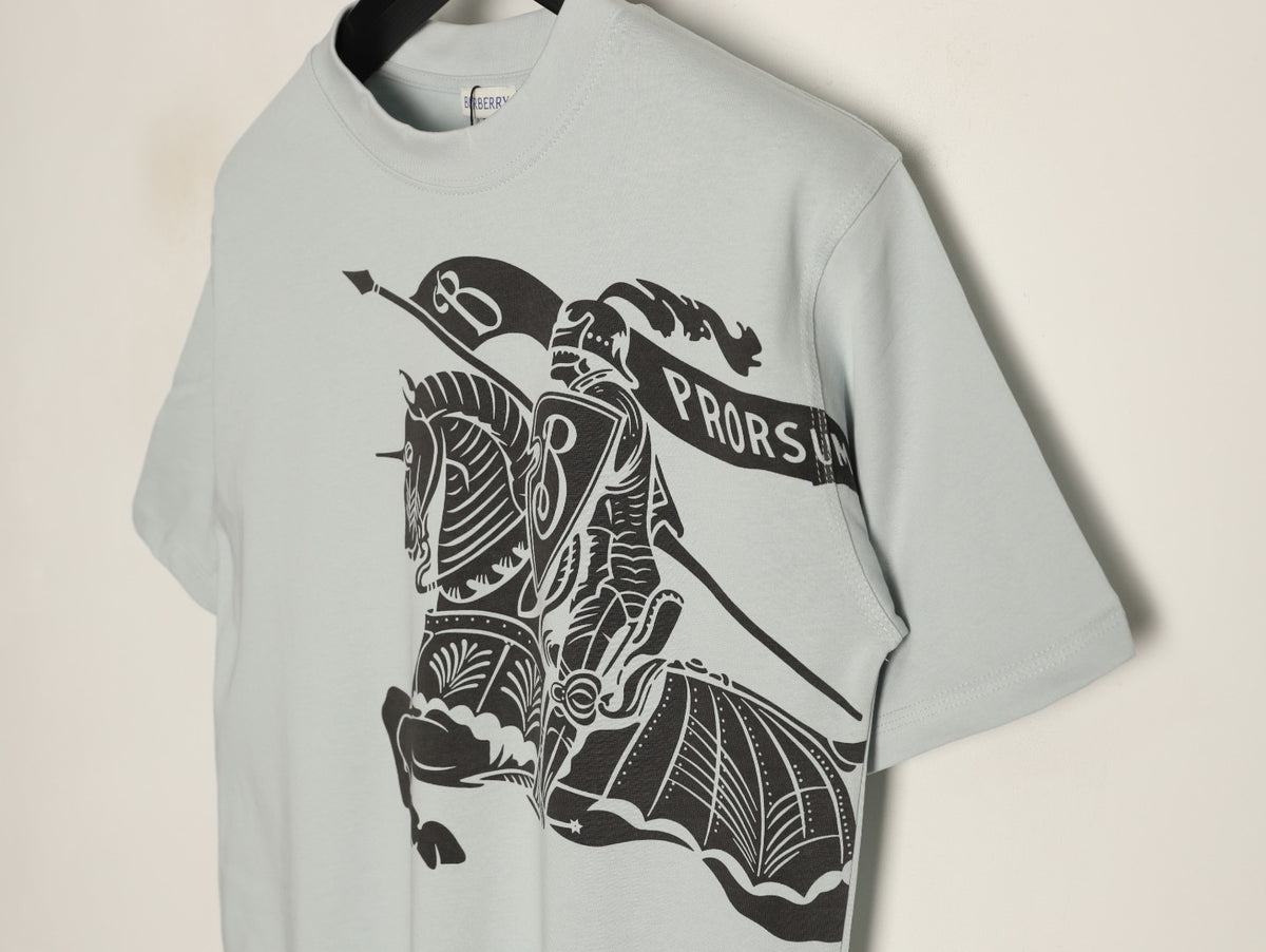 Burberry Equestrian Knight Graphic Short-Sleeve T-Shirt - Off-White