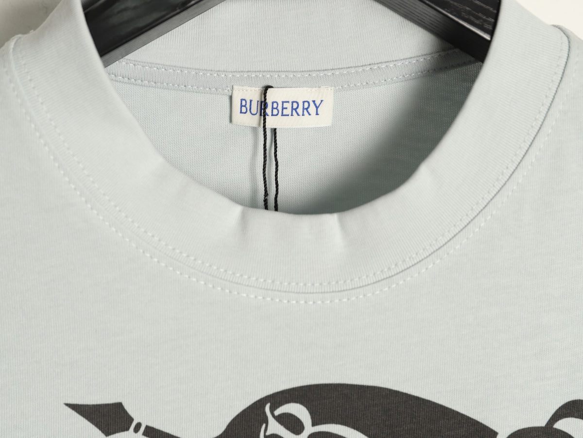 Burberry Equestrian Knight Graphic Short-Sleeve T-Shirt - Off-White