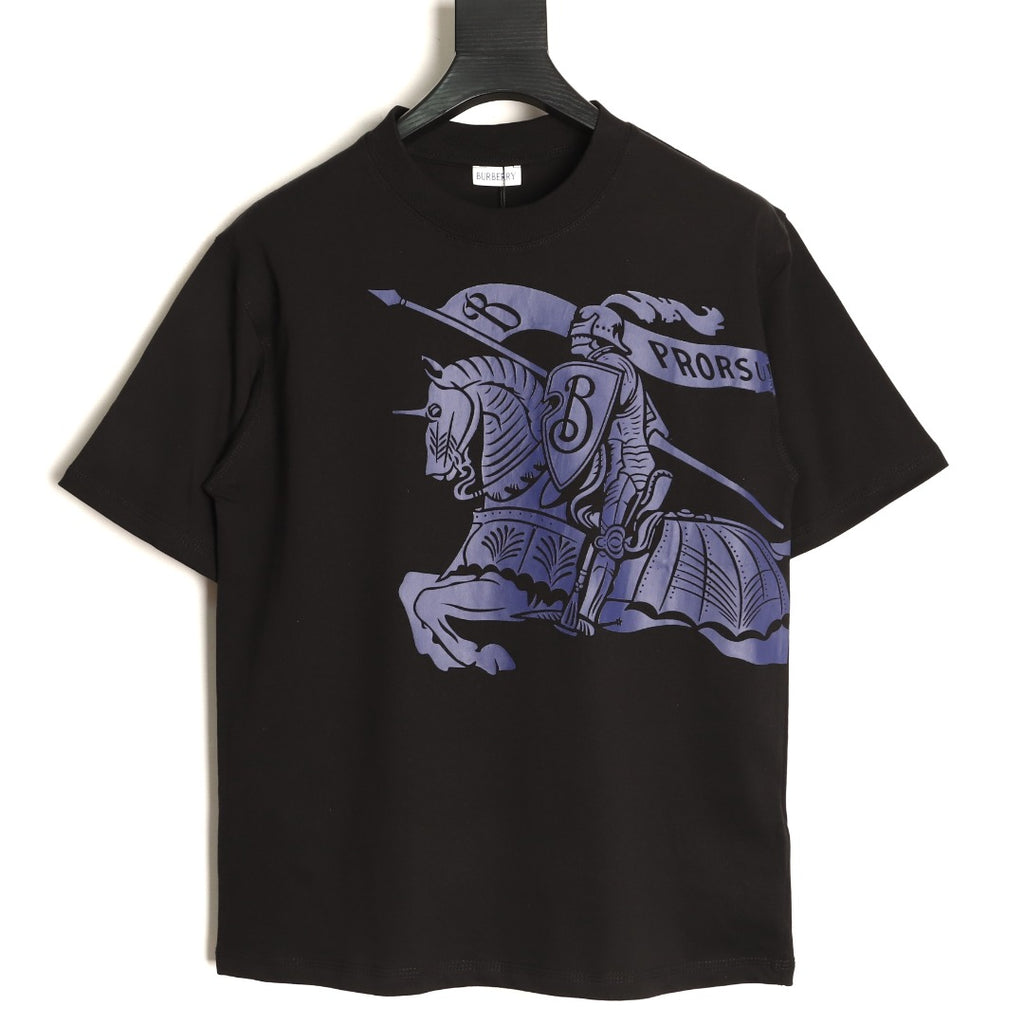 Burberry Equestrian Knight Graphic T-Shirt - Black/Purple