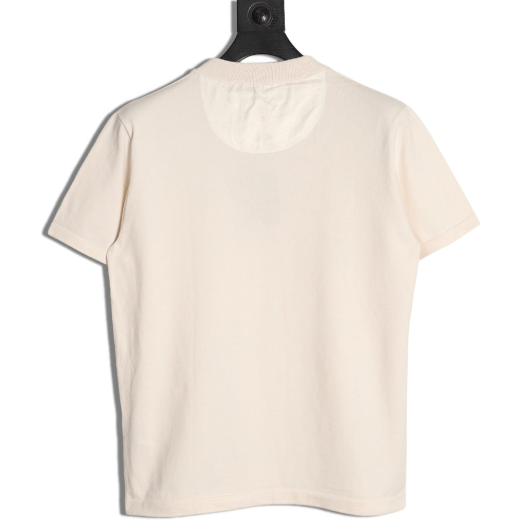 Louis Vuitton Jacquard Panel Short-Sleeve T-Shirt - Ecru