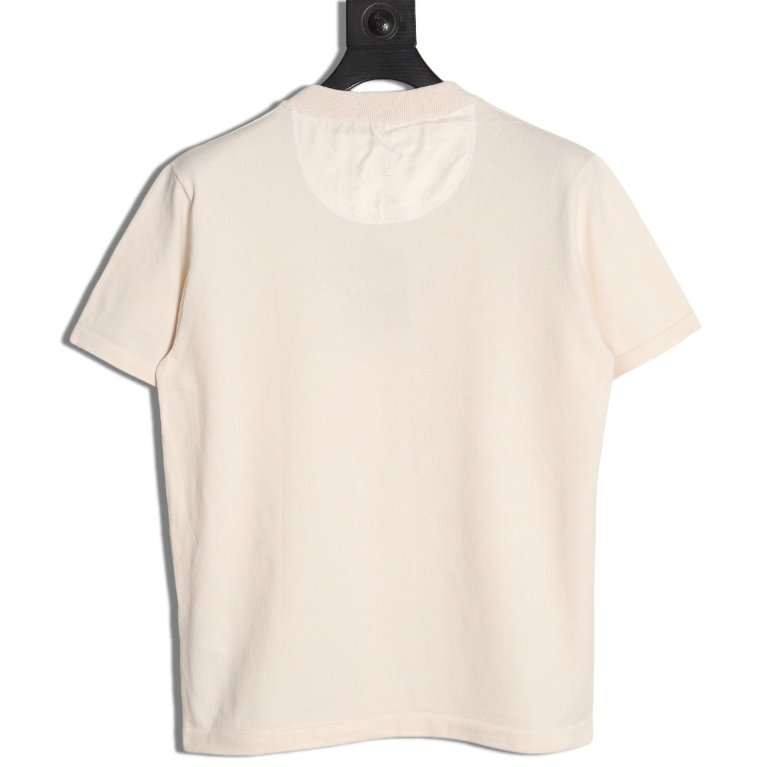 Louis Vuitton Jacquard Panel Short-Sleeve T-Shirt - Ecru