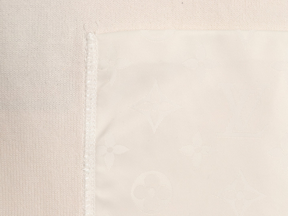 Louis Vuitton Jacquard Panel Short-Sleeve T-Shirt - Ecru