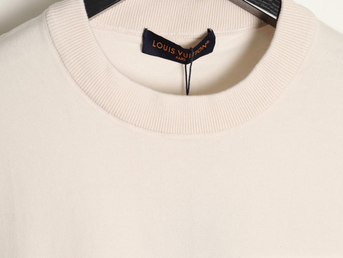 Louis Vuitton Jacquard Panel Short-Sleeve T-Shirt - Ecru