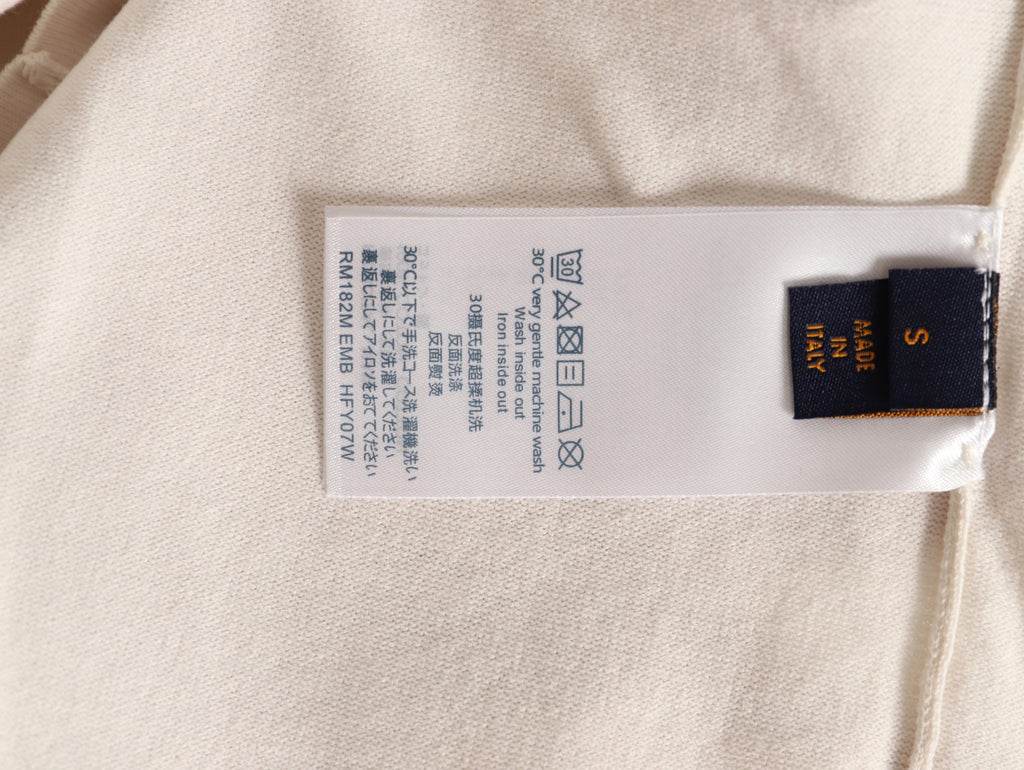 Louis Vuitton Jacquard Panel Short-Sleeve T-Shirt - Ecru