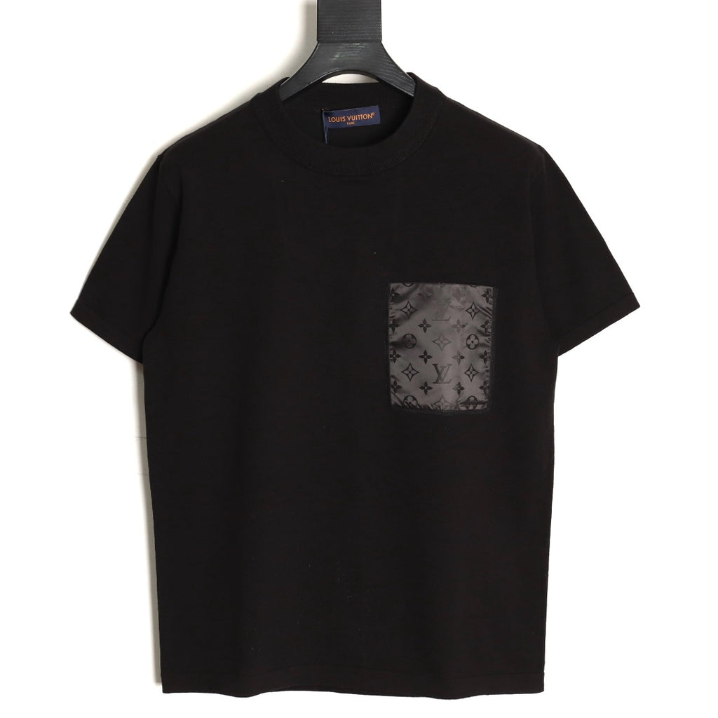 Louis Vuitton Jacquard Panel Short-Sleeve T-Shirt - Black