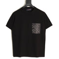 Louis Vuitton Jacquard Panel Short-Sleeve T-Shirt - Black