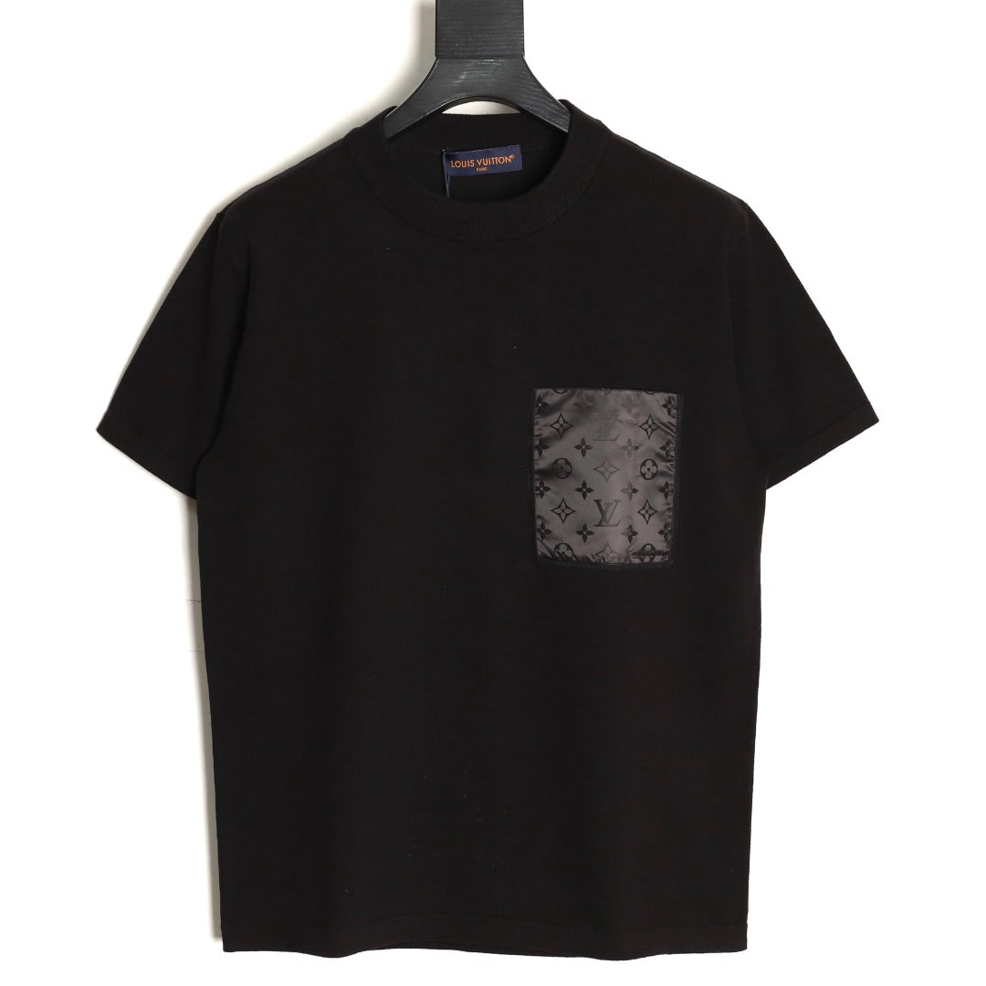 Louis Vuitton Jacquard Panel Short-Sleeve T-Shirt - Black