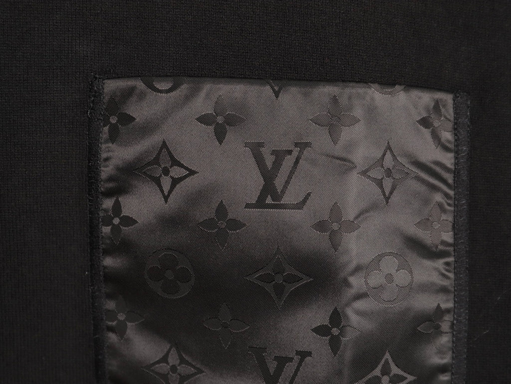 Louis Vuitton Jacquard Panel Short-Sleeve T-Shirt - Black