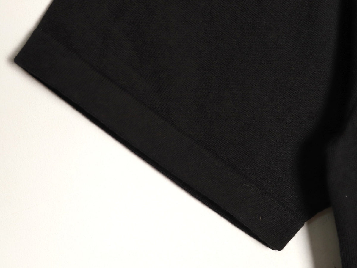 Louis Vuitton Jacquard Panel Short-Sleeve T-Shirt - Black