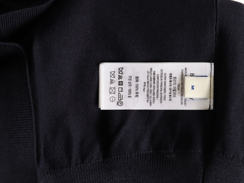 Burberry Equestrian Knight Short-Sleeve Knit Top - Black