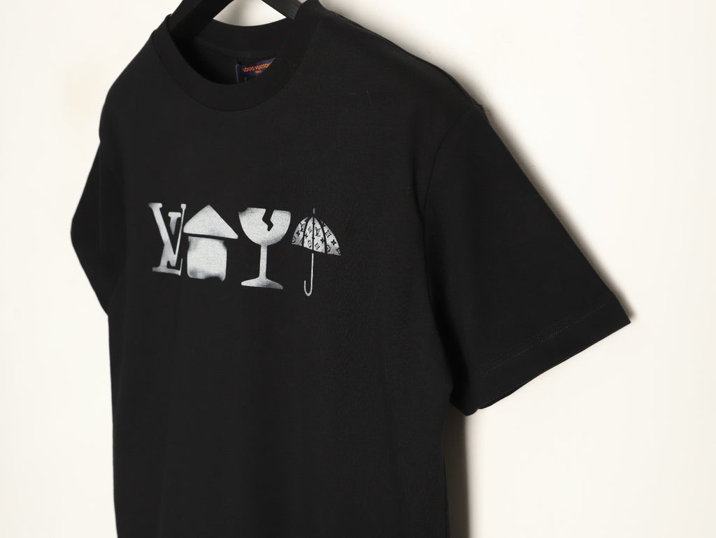 Louis Vuitton Four-Element Graphic T-Shirt - Black