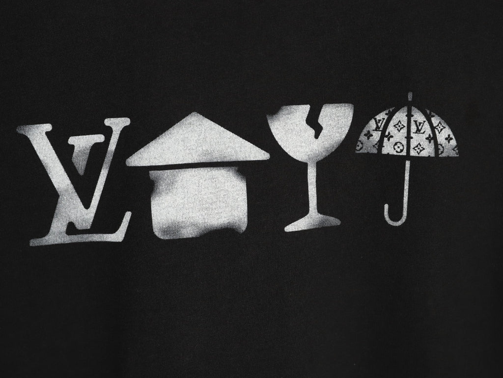 Louis Vuitton Four-Element Graphic T-Shirt - Black