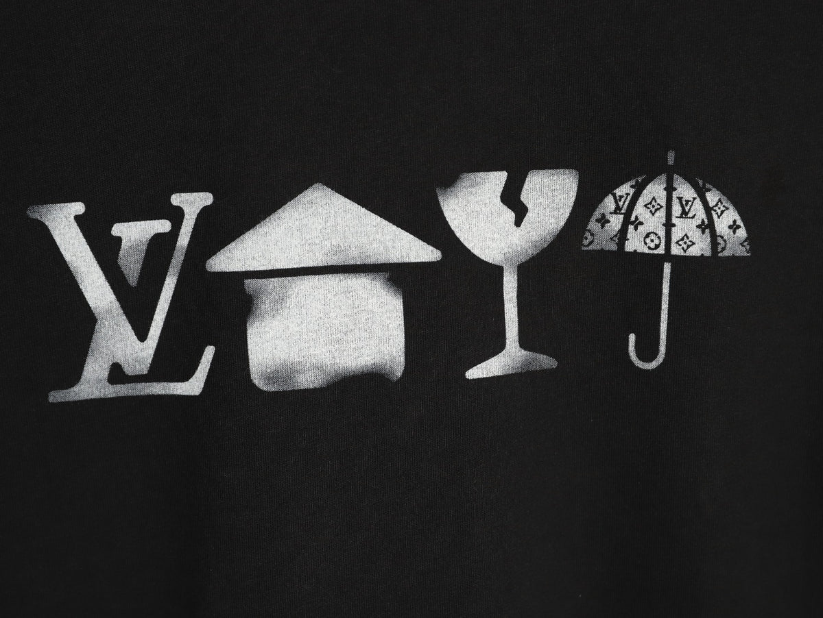 Louis Vuitton Four-Element Graphic T-Shirt - Black