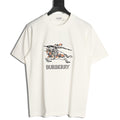 Burberry Equestrian Knight Sketch Graphic T-Shirt - Off-White