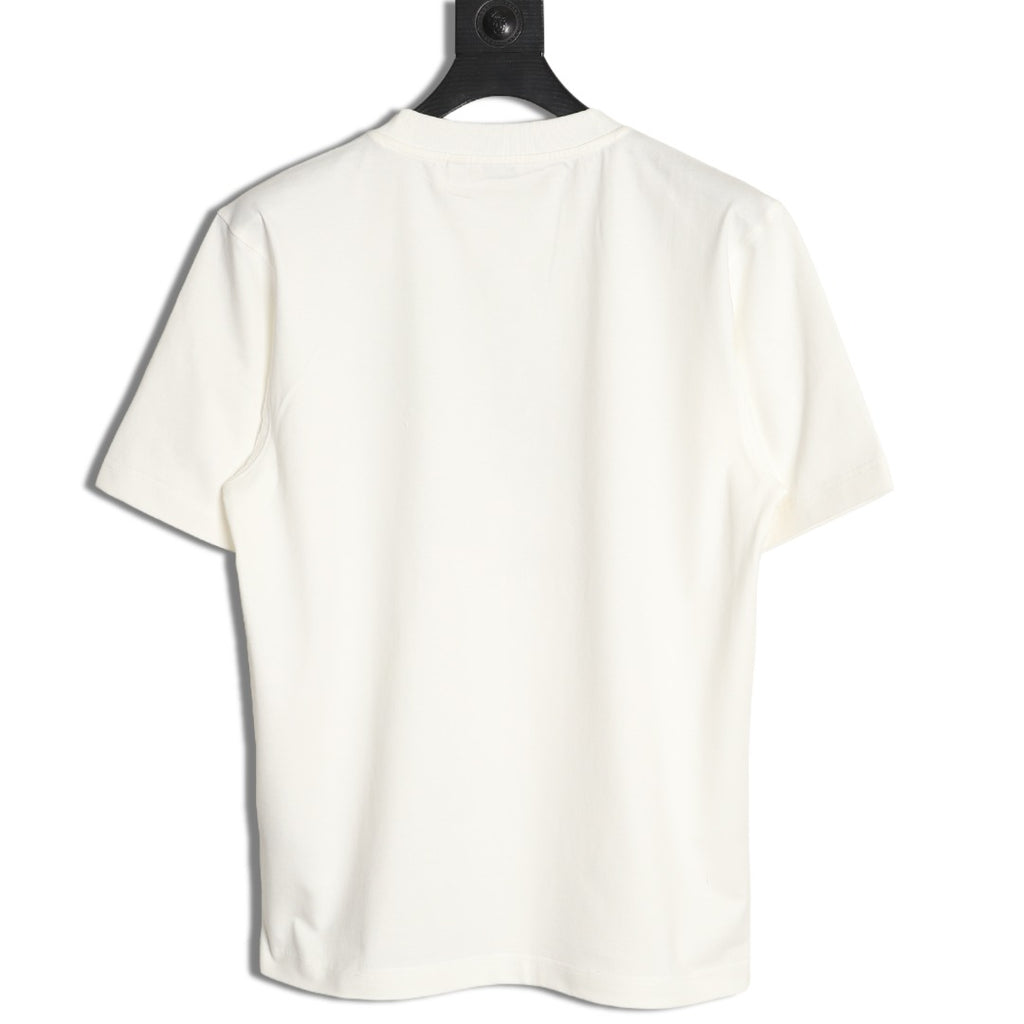Burberry Equestrian Knight Sketch Graphic T-Shirt - Off-White