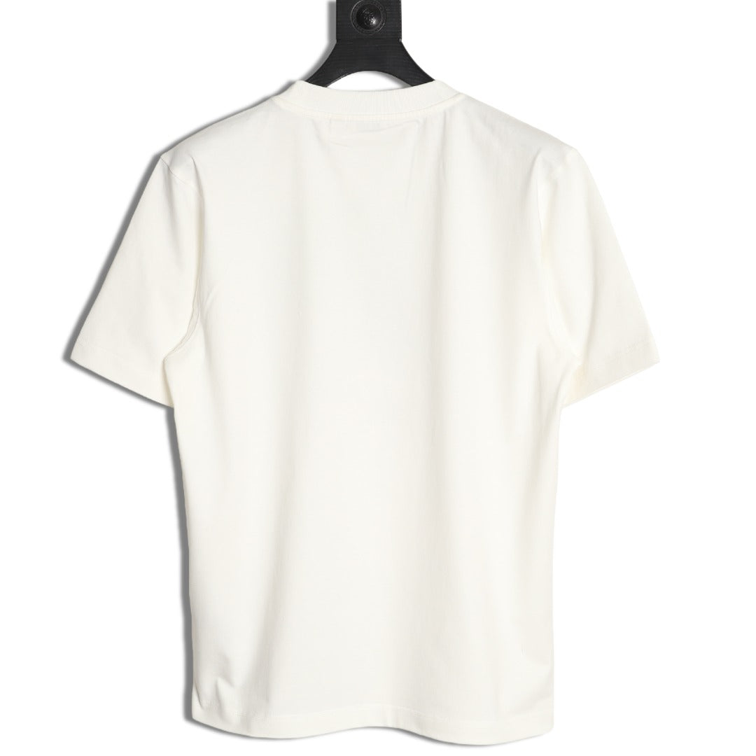 Burberry Equestrian Knight Sketch Graphic T-Shirt - Off-White
