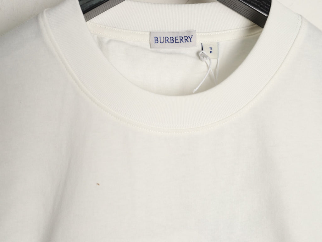 Burberry Equestrian Knight Sketch Graphic T-Shirt - Off-White