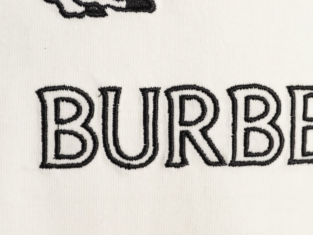 Burberry Equestrian Knight Sketch Graphic T-Shirt - Off-White