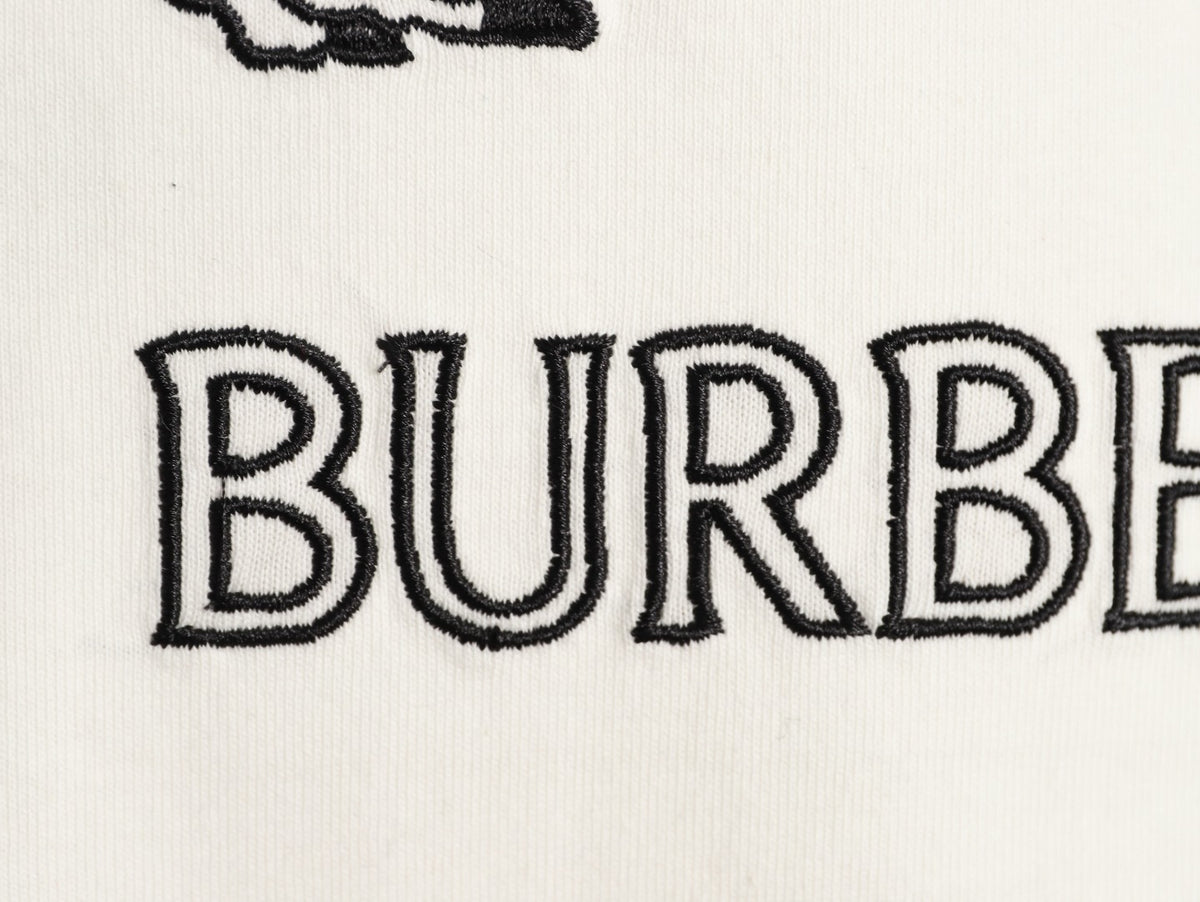 Burberry Equestrian Knight Sketch Graphic T-Shirt - Off-White
