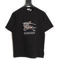 Burberry Equestrian Knight Sketch Graphic T-Shirt - Black