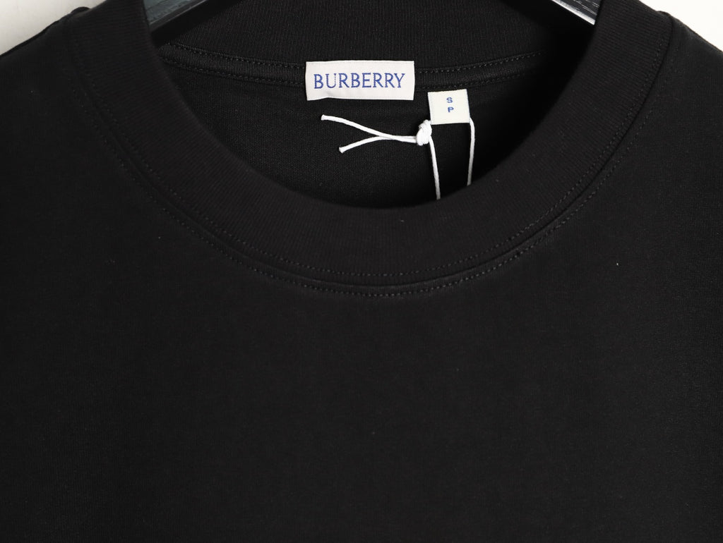 Burberry Equestrian Knight Sketch Graphic T-Shirt - Black