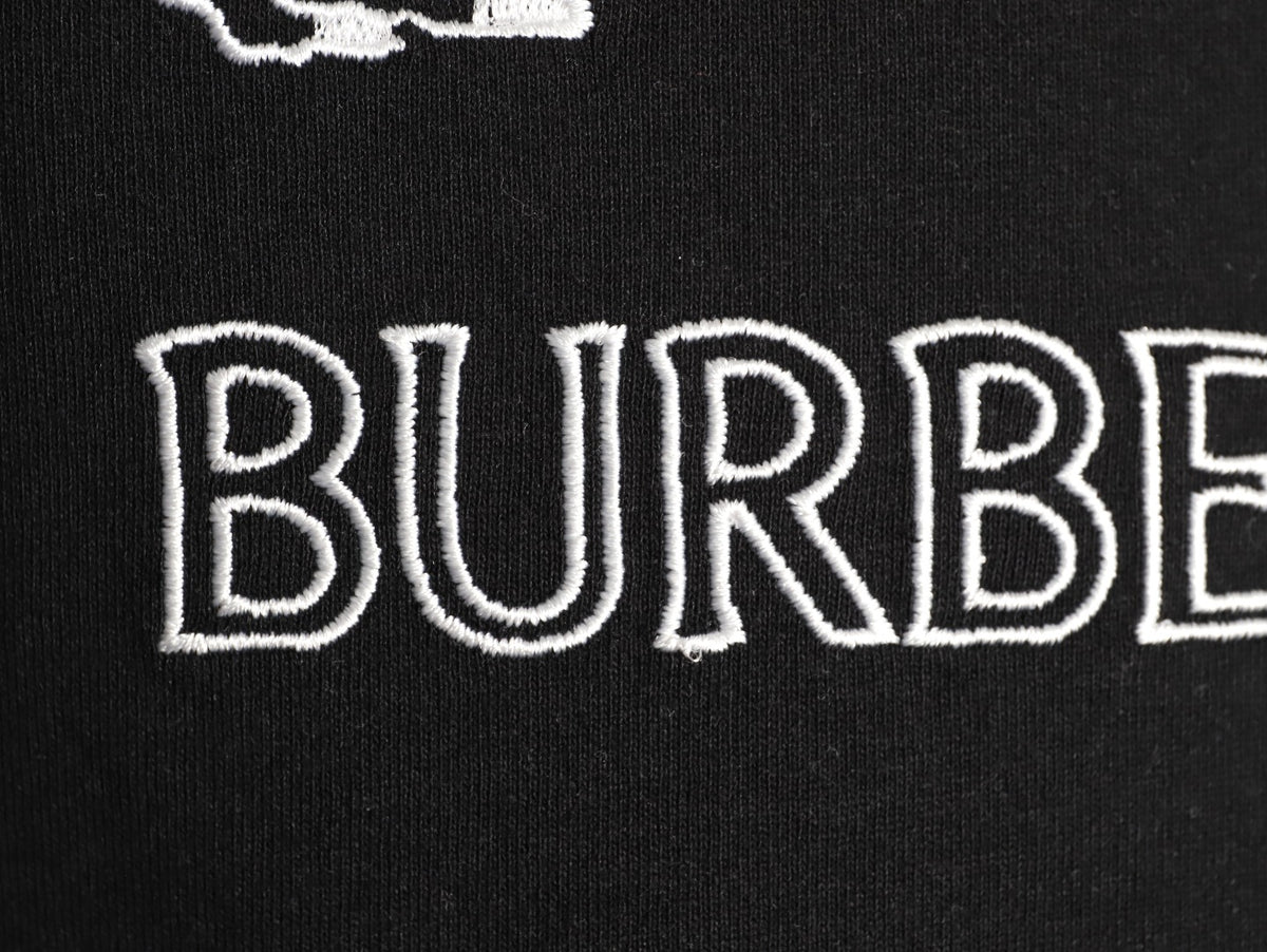 Burberry Equestrian Knight Sketch Graphic T-Shirt - Black