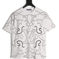 Louis Vuitton Monogram Outline Graphic T-Shirt - White