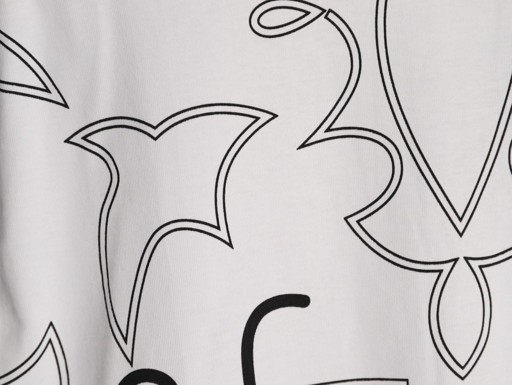 Louis Vuitton Monogram Outline Graphic T-Shirt - White