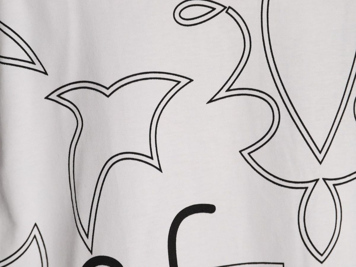 Louis Vuitton Monogram Outline Graphic T-Shirt - White