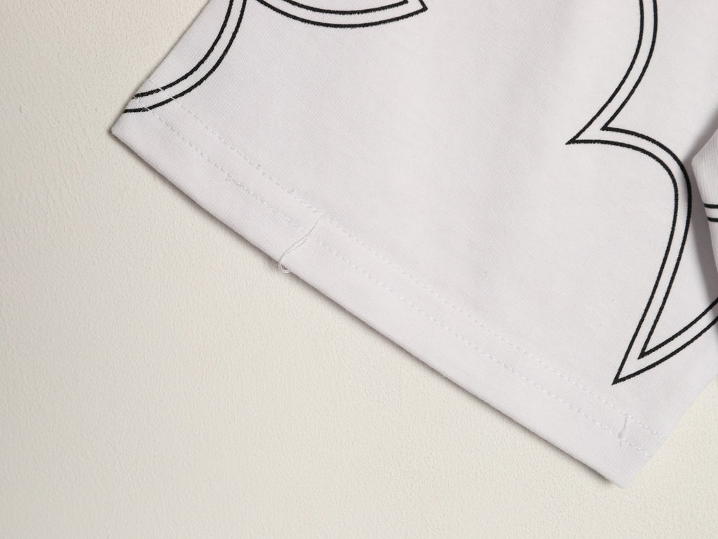 Louis Vuitton Monogram Outline Graphic T-Shirt - White