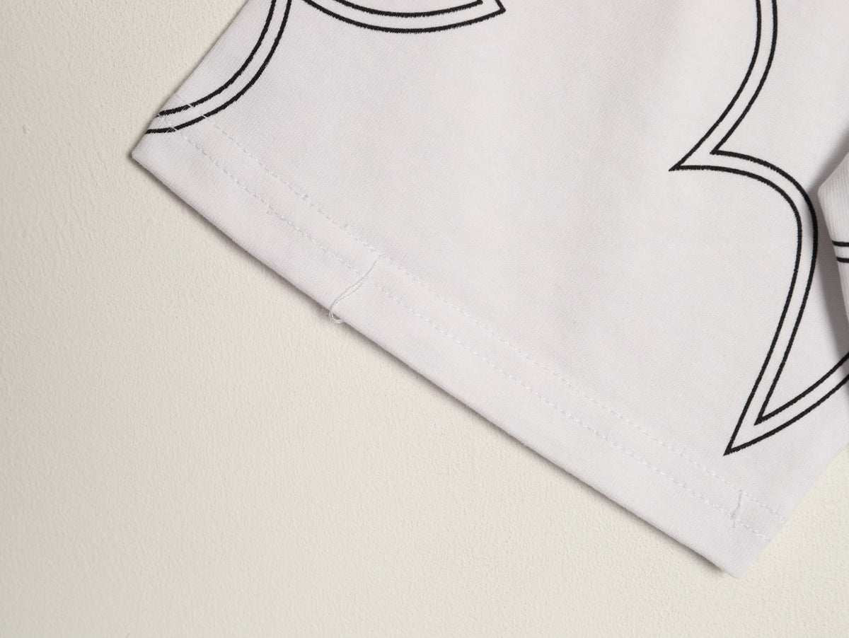 Louis Vuitton Monogram Outline Graphic T-Shirt - White