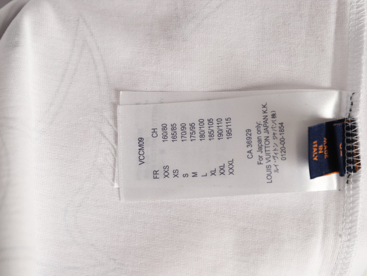 Louis Vuitton Monogram Outline Graphic T-Shirt - White