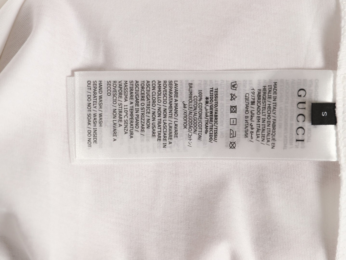 Gucci Crew-Neck Short-Sleeve T-Shirt - White