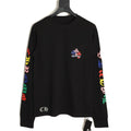 Chrome Hearts Multicolor Cross Graphic Long-Sleeve T-Shirt - Black