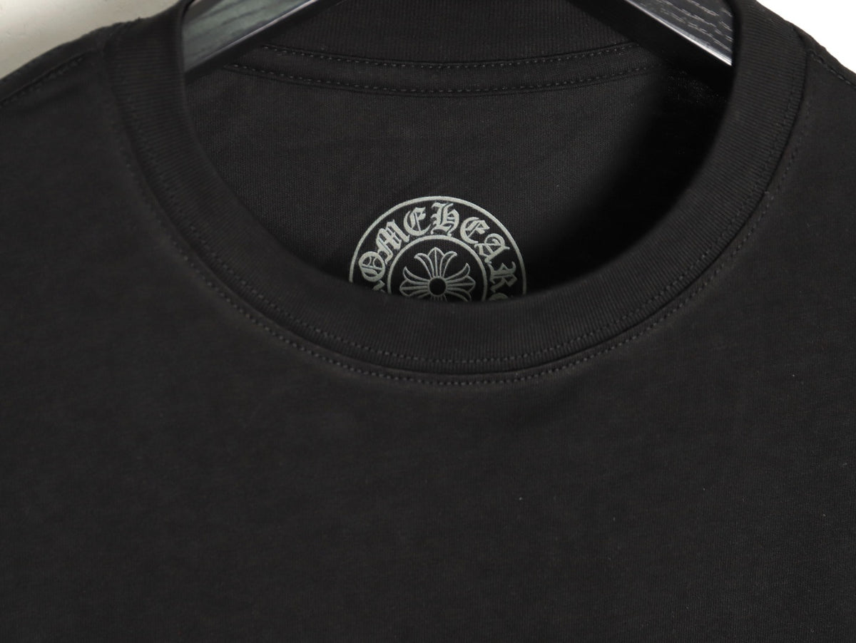 Chrome Hearts Multicolor Cross Graphic Long-Sleeve T-Shirt - Black