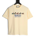 Gucci Cartoon Character Graphic T-Shirt - Pale Yellow