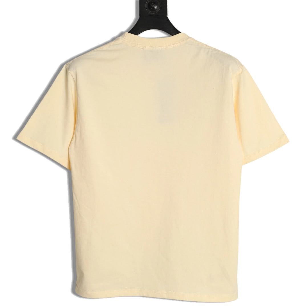 Gucci Cartoon Character Graphic T-Shirt - Pale Yellow