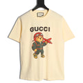 Gucci Cartoon Character Graphic T-Shirt - Pale Yellow