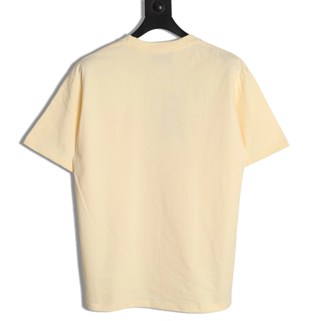 Gucci Cartoon Character Graphic T-Shirt - Pale Yellow
